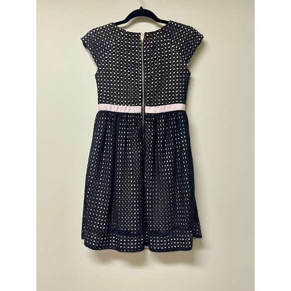 KATE SPADE Girl's Dress, Black Lace with Pink Grosgrain Ribbon, Sz 12Y - Picture 2 of 7